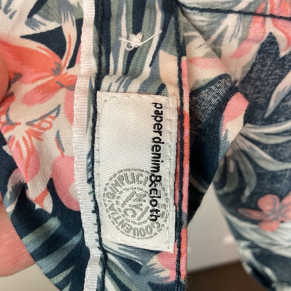 Pre-Owned PaperDenim&Cloth Men’s Hawaiian Button-Down Short Sleeve Shirt, Size M - Picture 5 of 7